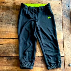 Girls Medium Adidas Softball Pants